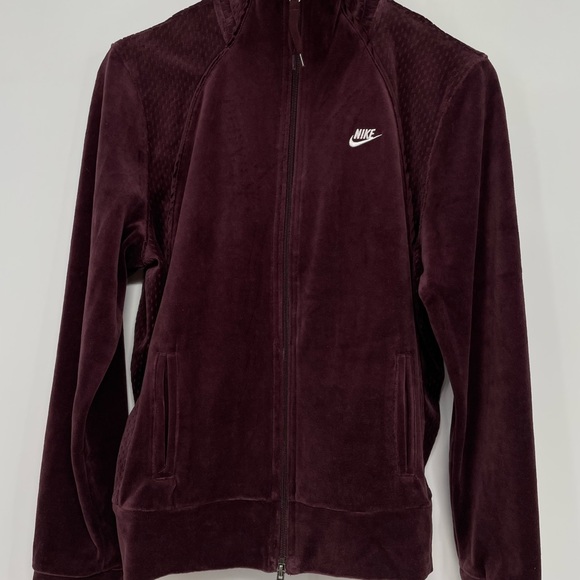 Velour Track Jacket Retro Pockets 
